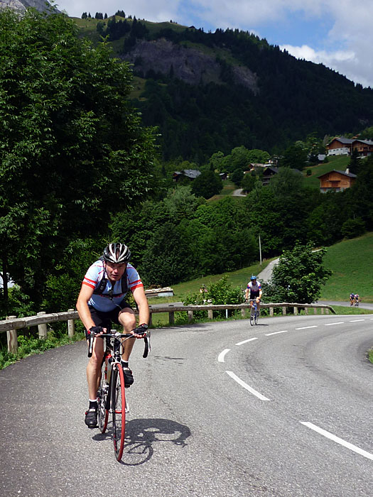 Markus arbeitet sich den Berg hinauf