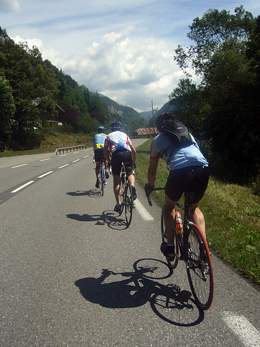 Der nächste Anstieg führt zum ... 