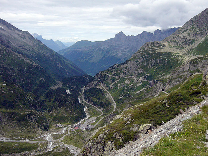 Da geht es wieder hinunter
