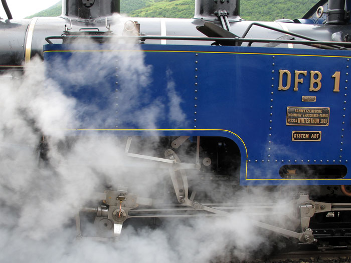 ... und schon zischt es