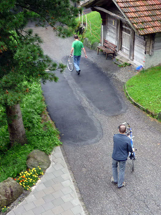 Sch**ßwetter: Einladen der Räder :-(