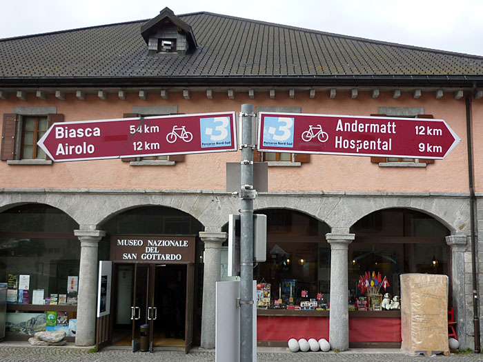 Links geht es zum heutigen Etappenziel ...