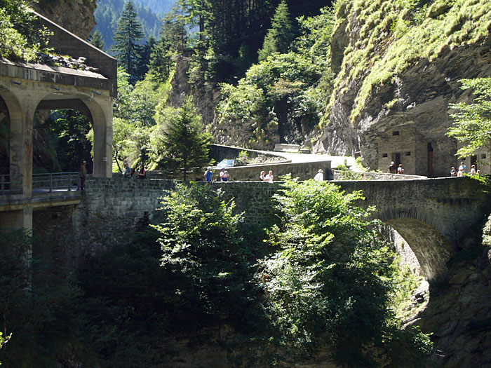 Von der Brücke aus ...