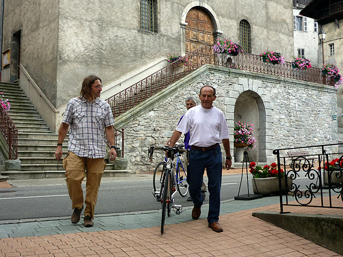 Auf dem Weg zur Garage
