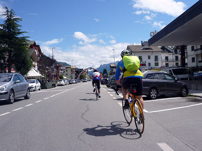Fahrt durch Aprica