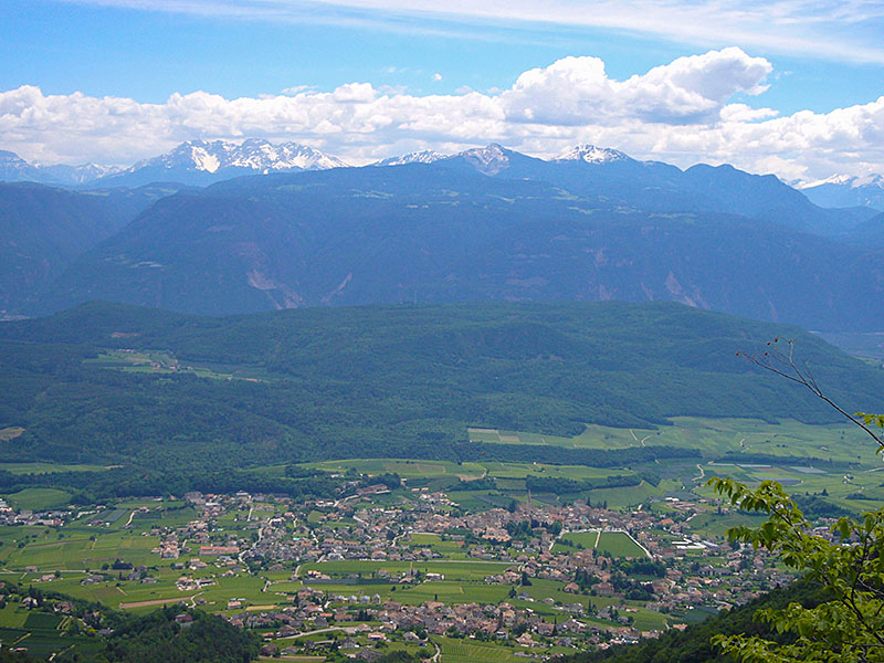 Blick auf Kaltern