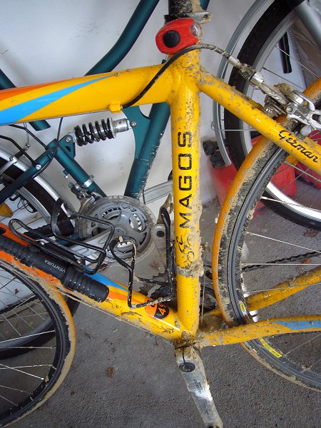 So sollte ein Rennrad nicht aussehen :-(