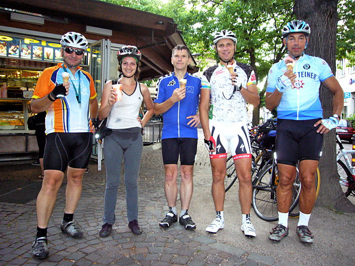 Eisrast in Ettlingen (mit Carlo)
