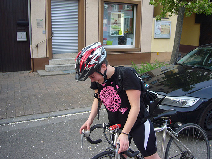 Katharina, etwas außer Puste ;-)