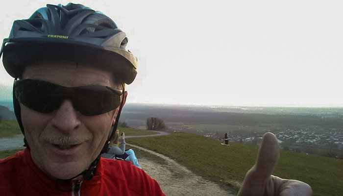 ... ruht sich Pickup-Klaus auf dem Michaelsberg aus ;-)