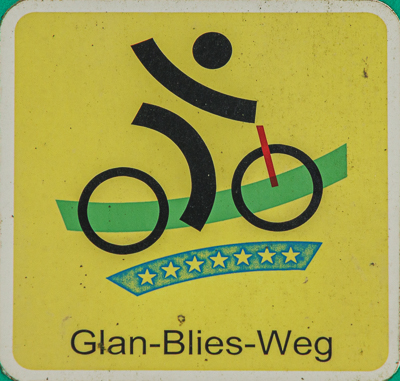 Kennzeichnung des Glan-Blies-Radwegs
