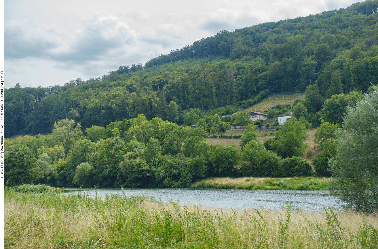 Blick &uuml;ber die Sauer zur Luxemburger Seite 