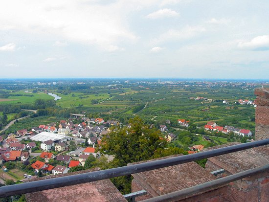 Ausblick Richtung Offenburg ...