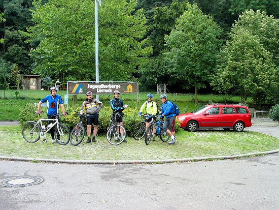Abfahrtsbereit, heute ist es zum Glück trocken