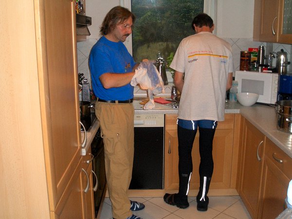 Schon ist die Mahlzeit vorbei und wir müssen spülen