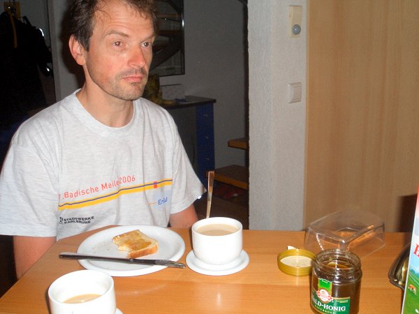 Der nächste Morgen, die Laune entspricht dem (Regen-)Wetter :-(