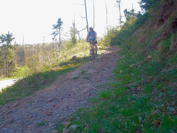 Schwieriges Terrain für meine schmalen Straßenreifen