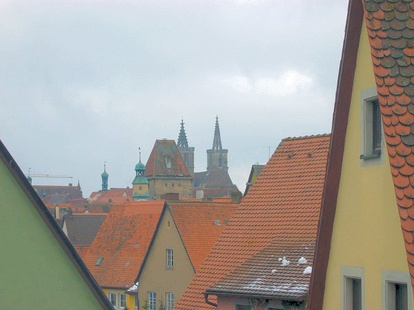 Über den Dächern von Rothenburg