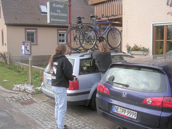 Aufladen für die Heimfahrt