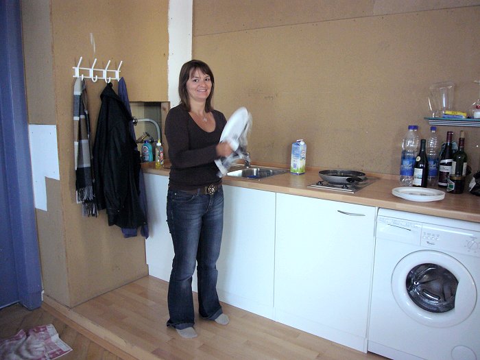 Bettina hat alles abgewaschen