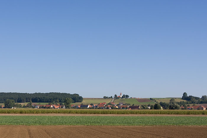 Schöne Landschaft an der fränkischen Seenplatte