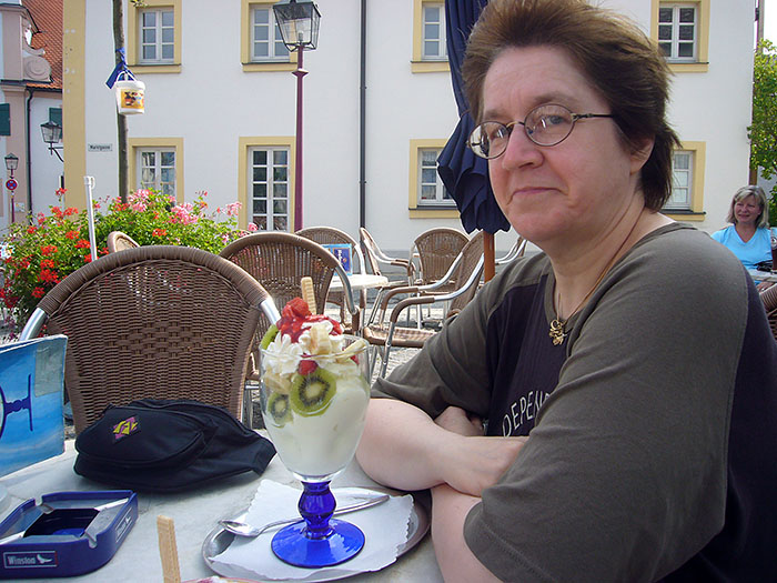 Im besten Eiscafé von Treuchtlingen