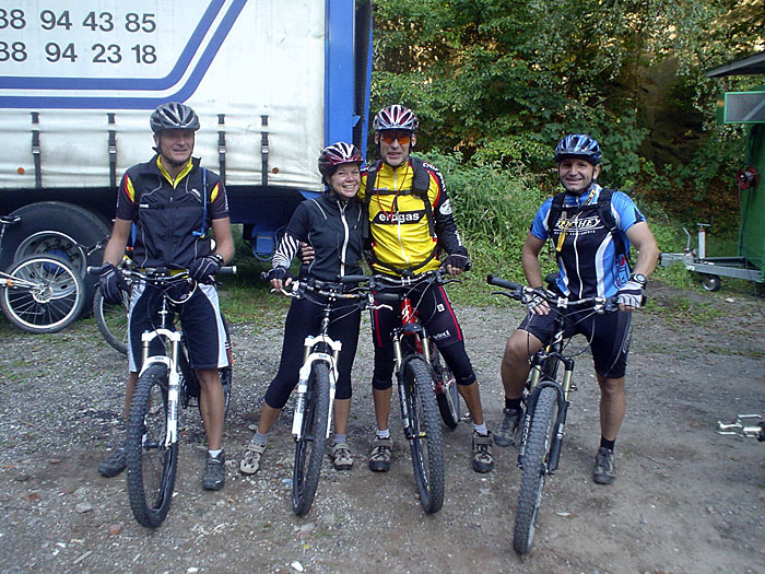 Das Team: Herbert, Janine, Jörg und Carlo