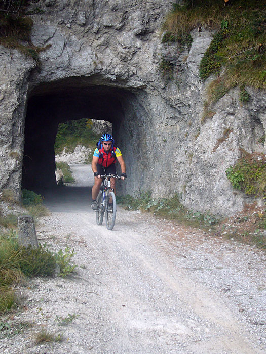 In den langen Tunnels war die Sicht gleich Null, hier zum Glück nicht