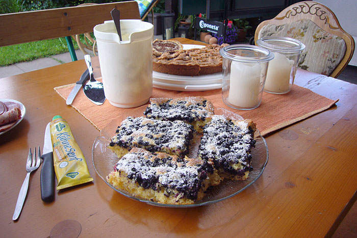 Der berühmte Moosman'sche Heidelbeerkuchen