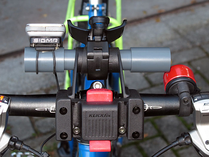 Klickfix-Adapter für die Lenkertasche mit Halter für Zubehör