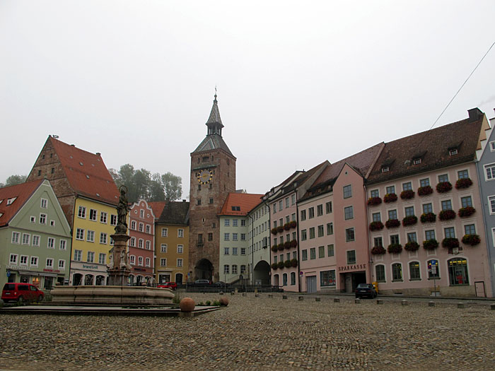 Der Marktplatz von Landsberg