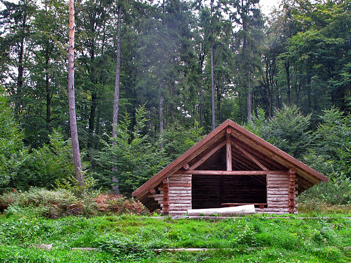 Schutzhütte am Col du Litschhof - die hätte ich später gebrauchen können!