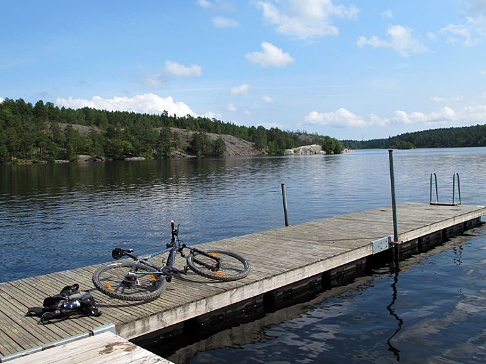 Badespaß an einem See