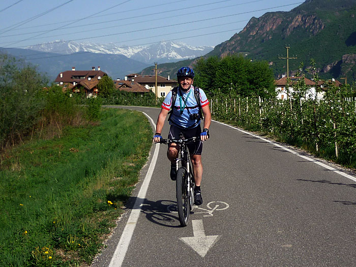 Auf dem Etschtalradweg nach Bozen