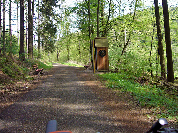 Die württemberisch-badische Grenze, schnell in die Heimat zurück ;-)