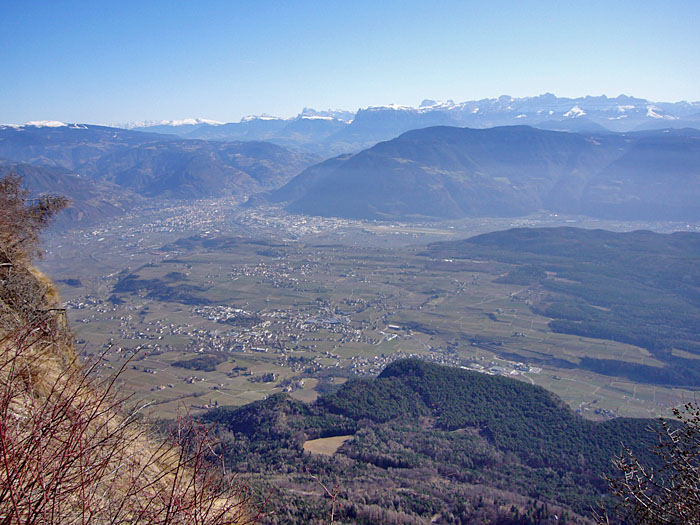Blick vom Penegal über Bozen