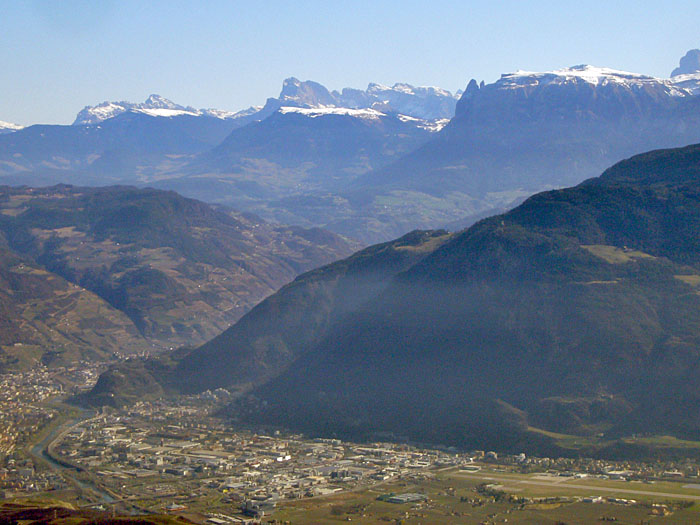 Blick vom Penegal über Bozen
