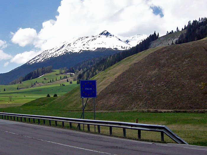 Grenzübertritt nach Italien 