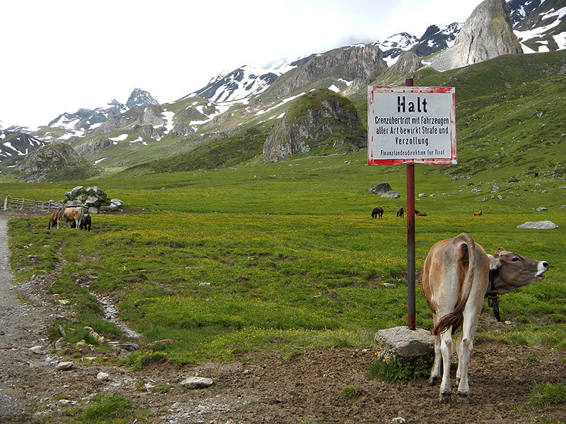Grenzübertritt in die Schweiz