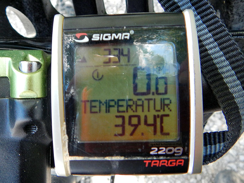 ... wie das Thermometer bestätigt