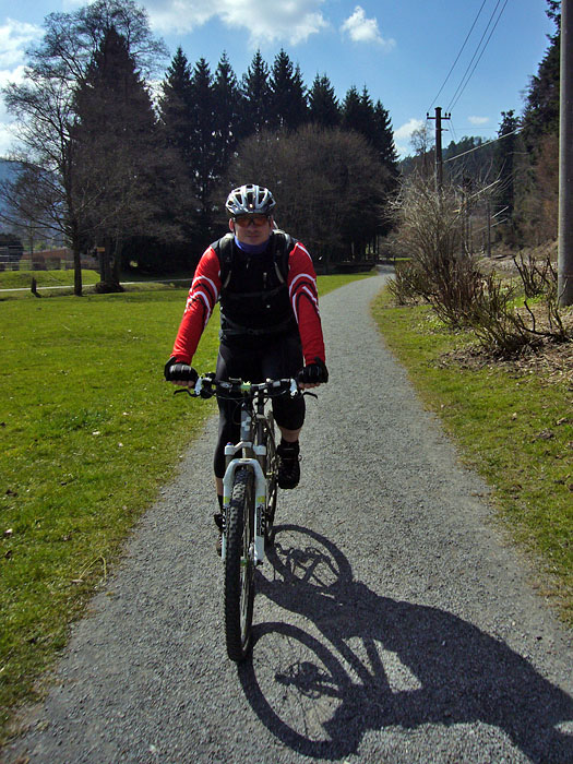 Rückweg durch den Park von BH
