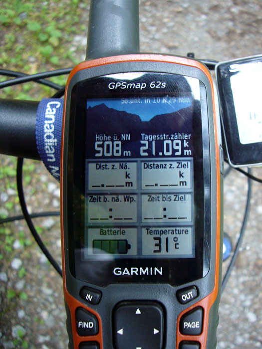 Nach 21 Kilometern habe ich die 4.000er Marke 2013 geknackt. Die Temperatur ist auch gestiegen