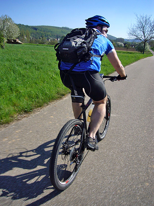 Auf dem Radweg nach Malsch
