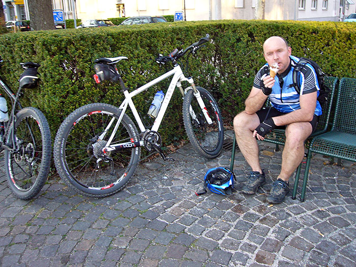 Das verdiente Eis in Ettlingen