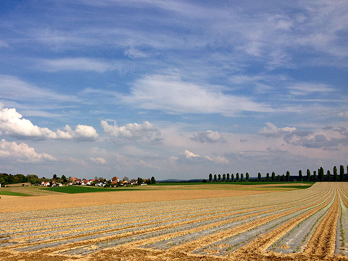 Gewitterwolken ziehen über Thomashof auf