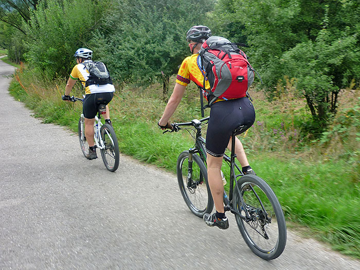 Unterwegs auf dem Leutersbachweg Richtung Käppele