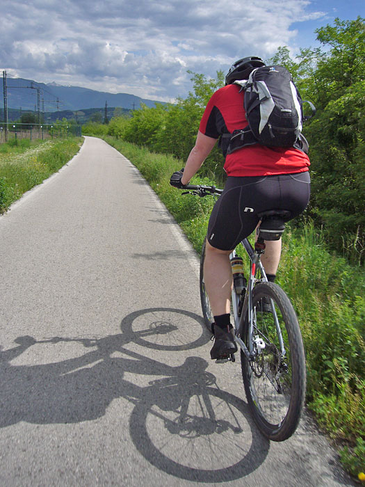 Auf dem Etschtal-Radweg