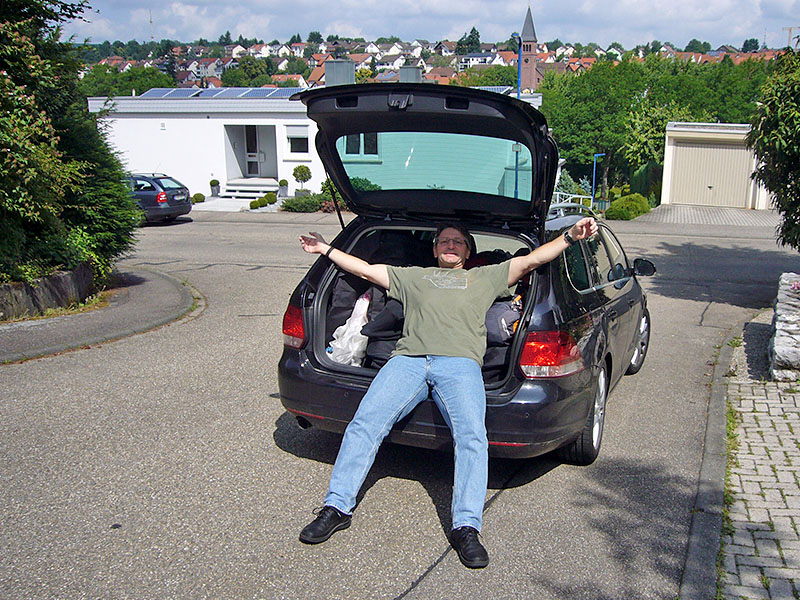 Start in Karlsruhe, diesmal erst mittags