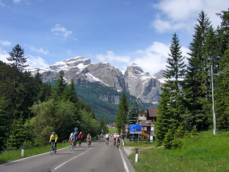 Es sind noch viele andere Radler auf Trainingstour