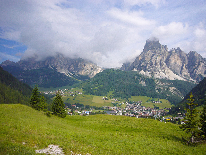 Blick über Corvara